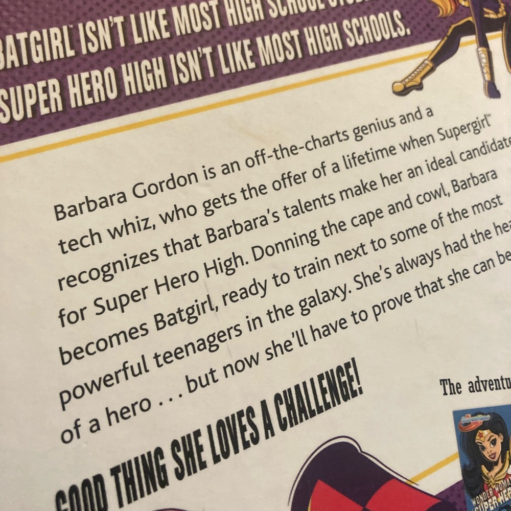 DC Super Hero Girls Batgirl Book Batgirl at Super Hero High by Lisa Yee - Picture 5 of 5
